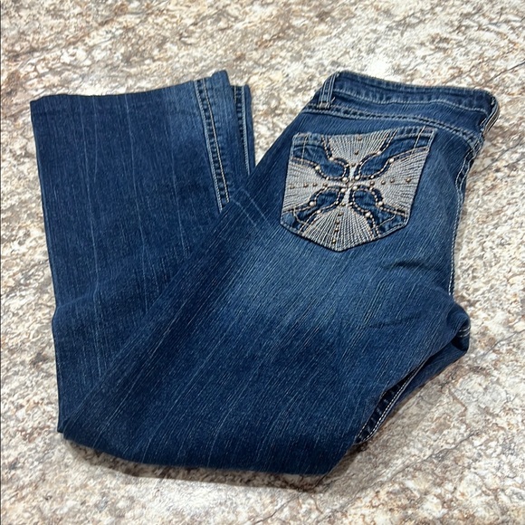 Cruel Girl Blue Straight Leg Jeans Timeless Denim - Picture 9 of 13